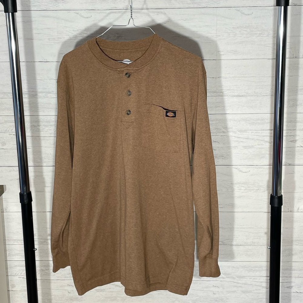 Men's Dickies Heavyweight Long Sleeve Henley Tee Men’s